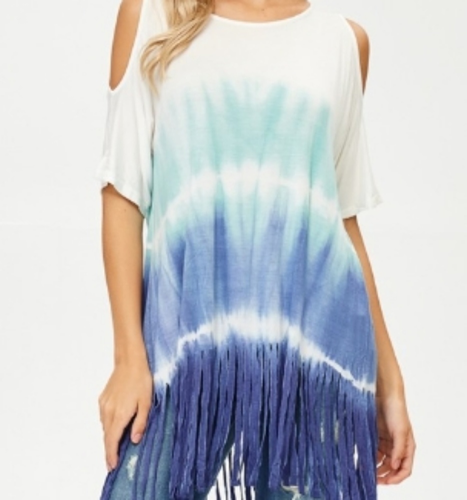 Boho Cold Shoulder Top